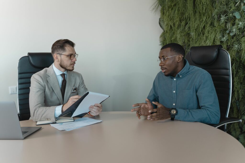 People in a meeting