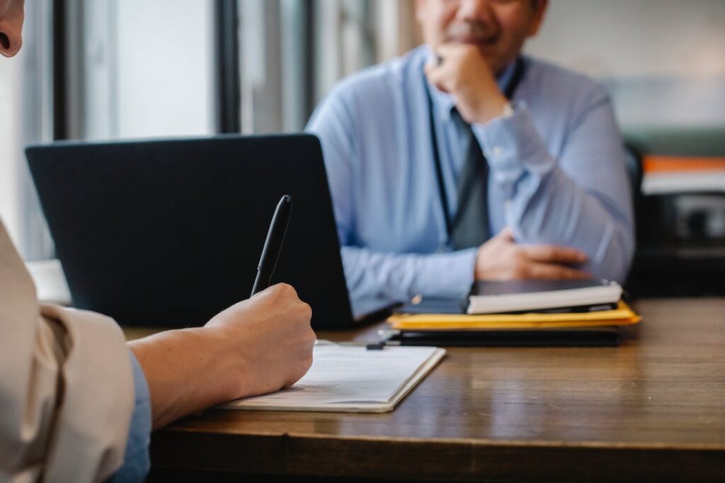 An employee having a pay review