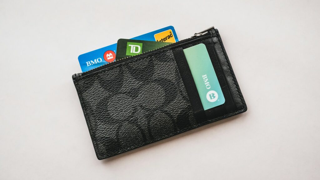 wallet with cards inside